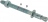 Goujon ancrage - En acier - 8 x 100 mm - Lot de 50 - Bizline 720214