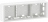 Cadre saillie - 3 Postes - Blanc - Legrand C�liane CB0233