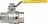 Robinet  gaz - A tournant sphrique - Passage intgral - F / F - Diamtre 15 x 21 mm - Effebi 1011G204NF