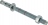 Goujon ancrage - M10 x 70 mm - Acier �lectrozingu� - Lot de 10 - Bizline 720197