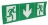 Kit de 3 �tiquettes �vacuation adh�sives BAES - fl�che vers le bas Legrand
