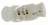 Fiche male 16A 2P+T en plastique couleur blanc