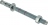 Goujon ancrage - En acier - 8 x 75 mm - Lot de 50 - Bizline 720211