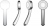 Douchette � main - Alterna VERSEAU - 3 jets - Alterna P61402