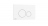 Plaque de commande Duo - Pour b�ti-support autoportant Concerto 2 - Blanc - Alterna K5230-K-EWS5