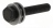 Vis brunie � but�e � billes renforc�e M10 emporte-pi�ce