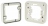 Support 1 poste Hager Cubyko composable blanc