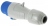 Fiche droite m�le 32 Amp�res 2P+T IP44 bleu - Legrand 555234