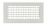 Grille de ventilation - Double d�flexion - GDF-ABS - 300 x 150 mm - Blanc - Atlantic 535992
