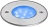 Applique de sol encastr�e - Aric EGO - A led - 1.5W - Bleu - Inox - Rond - Aric 1758