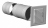 Grille de prise et rejet d'air alu 165x165 mm manchon D125