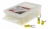 Cosses fourche pour vis de 8 mm jaune - Boite de 50