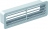 Grille ext�rieure pour conduit Plat PVC rigide - 55 x 220 mm