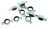 Collier isophonique - Double - 7 x 150 - Pour tube 22 mm - Boite de 50 - Bizline 400043