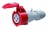 Prise droite femelle 32 Amp�res 3P+N+T IP44 rouge - Legrand 555219