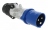 Fiche droite - M�le - 16 Amp�res - 2P+T - IP44 - Bleu - Legrand Hypra 052142