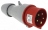 Fiche droite m�le 16 Amp�res 3P+N+T IP44 rouge - Legrand 555129