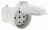 Fiche femelle 32A 3P+N+T Plexo avec poign�e et volet de protec.