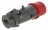 Fiche droite male 16 Amp�res 3P+N+T IP44 rouge - Legrand Hypra 52244