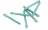Patte � Vis - M�tal - 7 x 150 - Filetage 6 x 45 mm - Boite de 100 - Bizline 400143