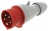 Fiche droite m�le 16 Amp�res 3P+N+T IP44 rouge - Legrand 555129