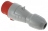 Fiche droite m�le 16 Amp�res 3P+N+T IP44 rouge - Legrand 555129