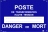 Affiche - POSTE DE TRANSFORMATION HAUTE TENSION - CATU APR-108-4