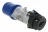 Fiche droite - M�le - 16 Amp�res - 2P+T - IP44 - Bleu - Legrand Hypra 052142