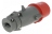 Fiche droite male 32 Amp�res 3P+N+T IP44 rouge - Legrand Hypra 52944