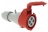 Prise droite femelle 16 Amp�res 3P+T IP44 rouge - Legrand 555108