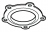 Joint bride - Pour Chauffe Eau - Bride 5 trous - Ariston 571312