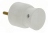 Fiche male 16A 2P+T en plastique avec sortie lat�rale blanc