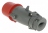 Fiche droite male 32 Amp�res 3P+N+T IP44 rouge - Legrand Hypra 52944