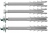 Kit fixation - Chauffe eau - Pour paroi creuse isol�e - 12 x 280 mm - Bizline 710144