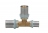 T� - R�duit - Pour tube multicouche - 20 vers 20 vers 16 - Lot de 2 - Altech 4434860