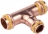 T� r�duit � sertir - Pour tube cuivre - Gaz - Diam�tre 35 - 22 - 35 mm - Comap 5130RVG352235