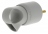 Fiche male 16A 2P+T en plastique avec anneau extraction gris