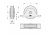 Roue pour portail - Gorge en V  - 100 mm - 250 kg