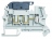 Bloc Viking 3 - Sectionnable - Fusible 5x20 - Pr�henseur - Gris - A vis