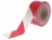 Ruban de d�limitation chantier rouge et blanc 75mm 500 m�tres