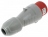 Fiche droite m�le 16 Amp�res 3P+N+T IP44 rouge - Legrand 555129