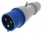 Fiche droite m�le 32 Amp�res 2P+T IP44 bleu - Legrand 555234