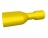 Cosses 6.3 x 0.8 mm femelle jaune isol�e - Boite de 100