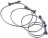 Collier de serrage diam�tre 50 � 170 mm en acier inoxydable