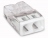 Borne pour boite de d�rivation Compact - Wago - 2 conducteurs - 2 x 0.5 � 2.5 mm� - Transparent / Blanc