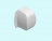 Embout - Pour goulotte de climatisation - 90 x 60 mm -  Blanc - Iboco 06826