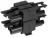 Distributeur en H - 3 P�les - 1 Entr�e - 3 Sorties - Noir - Bizline 300042