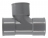 T� pied de biche PVC - Femelle / Femelle - 87�30 - Diam�tre 32 mm - Nicoll UTF188