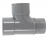T� pied de biche PVC - M�le / Femelle - 87�30 - Diam�tre 50 mm - Nicoll UTJ18
