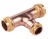 T� r�duit � sertir - Pour tube cuivre - Gaz - Diam�tre 16 - 16 - 14 mm - Comap 5130RVG161614